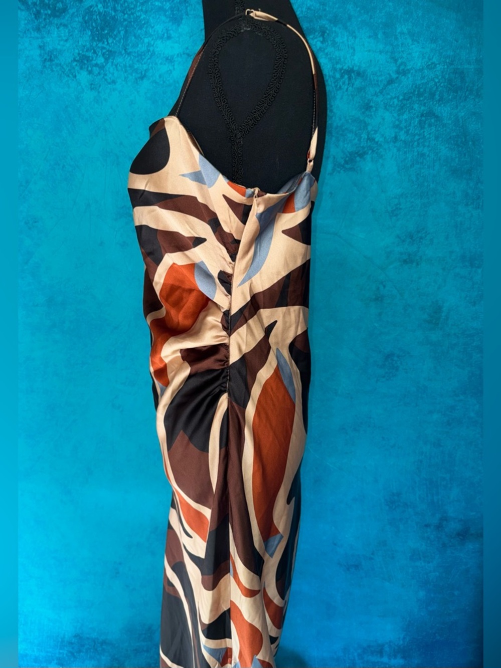House of Harlow 1960 sleeveless scowl neck midi/maxi slip dress - Picture 8 of 10